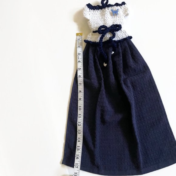 Crochet DressTea Towel, Crochet Dish or Hand Hanging Towel - Picture 4 of 9